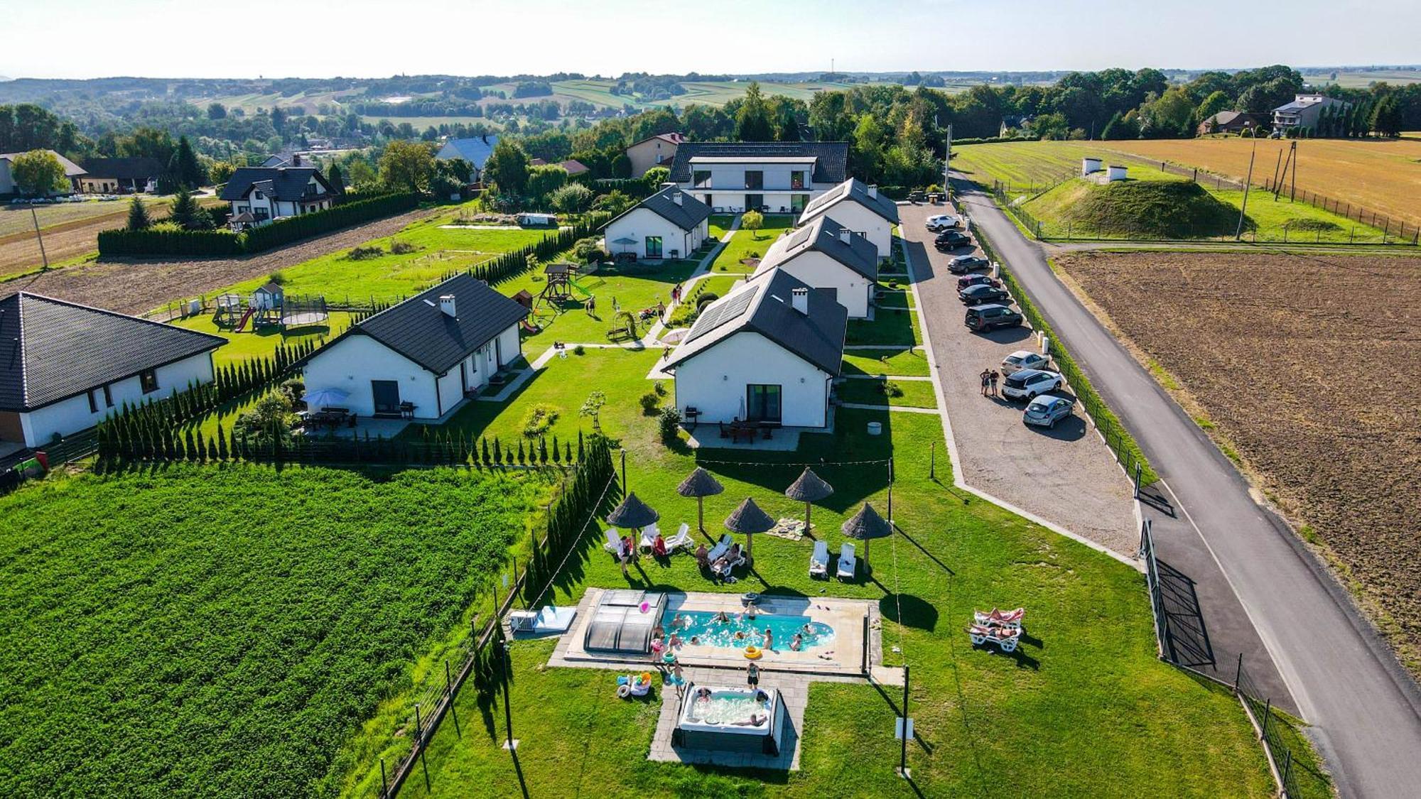 Słoneczne Wzgórze Zator Apartamento Exterior foto